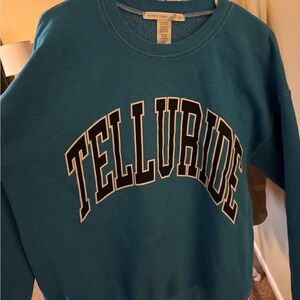 Altar'd State Blue Graphic Sweatshirt